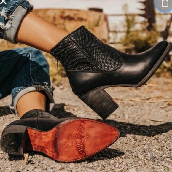 Freebird Clementine Black Leather Boots 